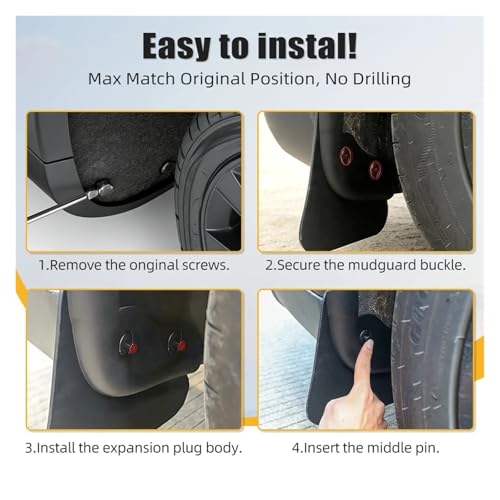 Garde-boue Tesla Model Y accessoires de protection de roue voiture 2025 2026 - 7