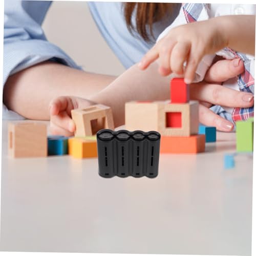 Caja organizadora para monedas con 4 compartimentos negra miniatura 4