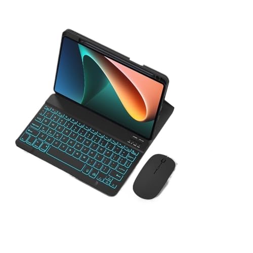 Clavier rétroéclairé Xiaomi Pad 6 avec touches mixtes et coque de protection noir