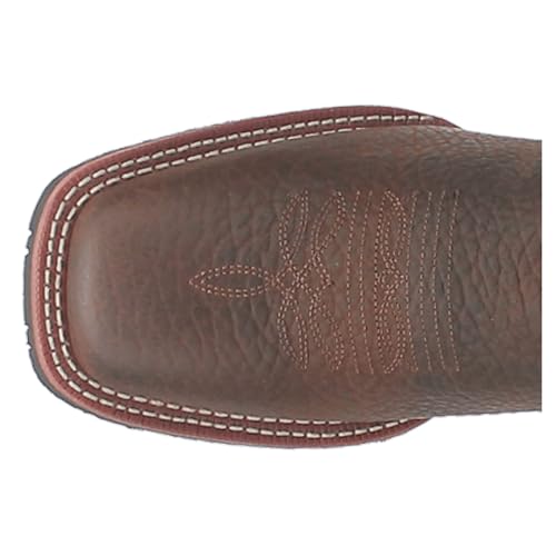 Laredo Mens Elias Embroidered Square Toe Casual Boots Mid Calf - Brown - Size 13 W4