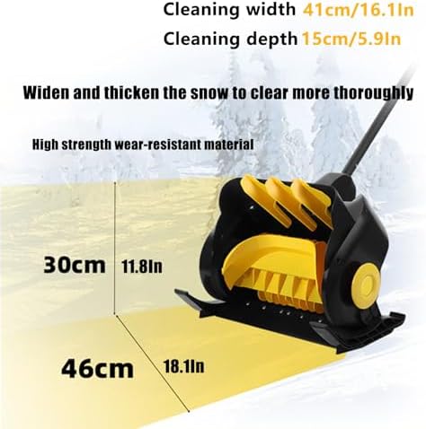 Cordless Snow Shovel and Blower with Battery, 15cm/5.9in Handheld Electric Snow Thrower, Perfect for Driveway, Patio, Deck Clearing – Includes 1 Battery