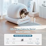 Megonia Automatic Cat Litter Box:​Self-Cleaning Large Capacity 65L with APP Control & Odor Elimination - Smart Sensor Safety for Multiple Cats Home Use Travel Apartment - Image 4
