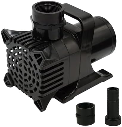 HALF OFF PONDS Submersible Water Pump, 1,200 GPH Pond Pump with 33FT Power Cord and 17FT Max Head, 144W Ultra Quiet Energy Efficient Pump for Koi Pond, Fountain, Waterfall, Water Garden, Skimmer
