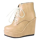 plateau stiefeletten mit keilabsatz