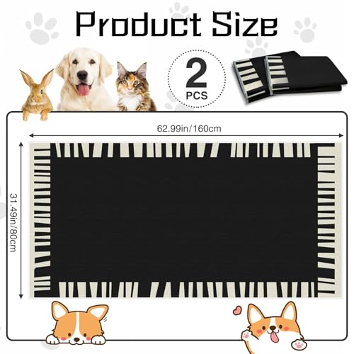 kathson Pacote com 2 forros para gaiola de coelhinho 80 cm × 162 cm, lavável, reutilizável, forro de