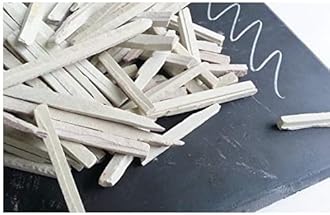 SSKR Natural White Crunchy Slate Pencils Tukda/Crumbs - 200 Grams