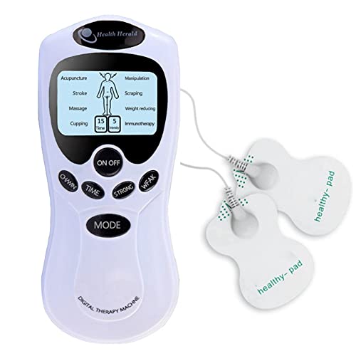 Wzxksoac Electrodo Cuidado de Tens Acupuntura Terapia EléCtrica Masajeador MáQuina Pulso Cuerpo Adelgazante Escultor Masajeador