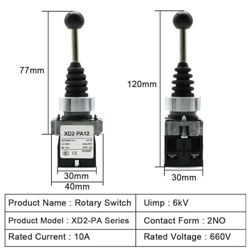 Contrôleur de joystick XD2 PA14 à rappel automatique pour commande industrielle - 4