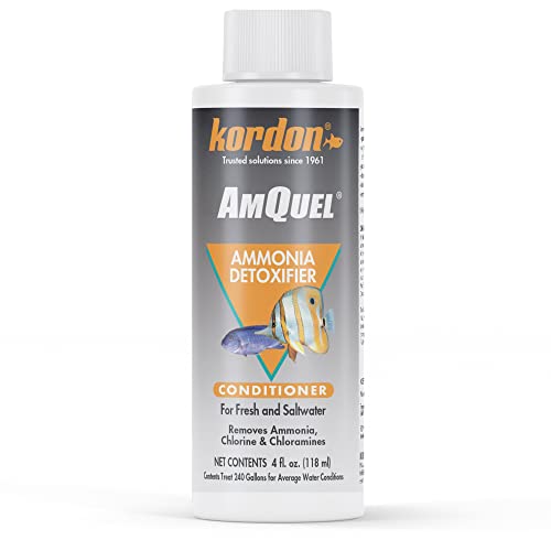 Kordon #31244 Amquel Ammonia Control And Detoxifies Chloramine For Aquarium, 4-Ounce #TOP24