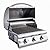 Blaze Prelude LBM 4-Piece 25-Inch Natural Gas Outdoor Kitchen Package w/Double Side Burner & Refrigerator - BLZ-3LBM126-NG-4PC-SC