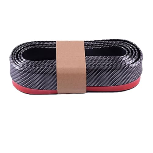 Protection pare-chocs voiture style fibre de carbone noire en caoutchouc