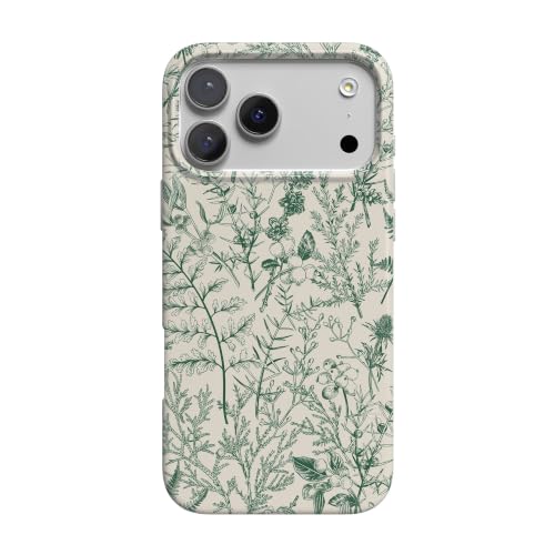 Casely iPhone 18 Pro Max Case | Sage Garden | Green Floral | Compatible with MagSafe | Classic Ultra Slim Design