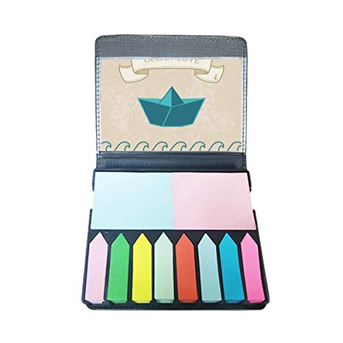 Marqueur note couleur auto-adhésif voilier papier pliable Ocean Love pour livre
