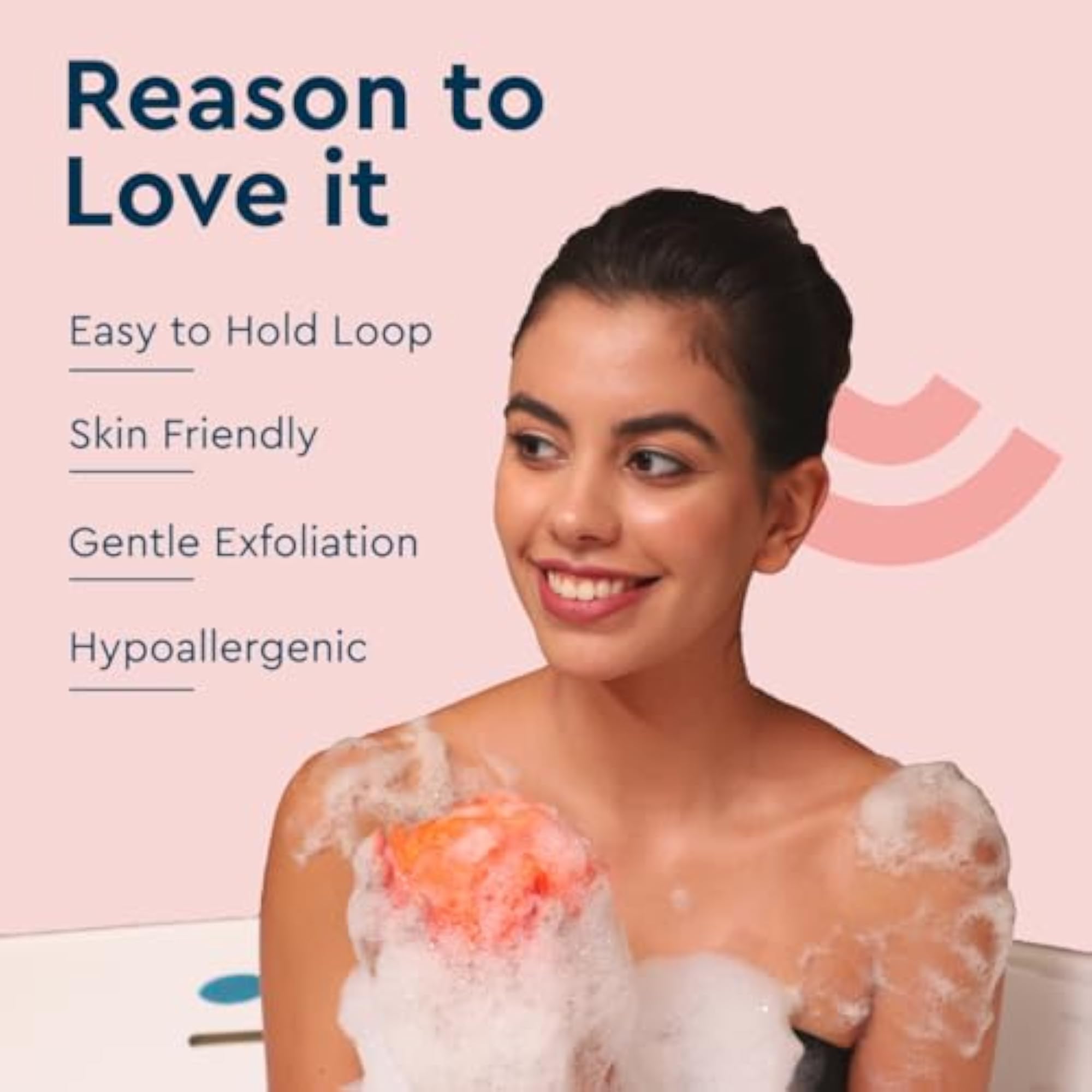 Lux Sponge Loofah Set Of 4