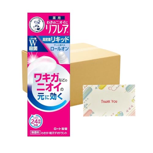 ロート製薬 メンソレータム リフレア デオドラントリキッド 30ml 72個セット ロールオン +Kunutonnオリジナルロゴ入りeおまけ付