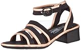 Material exterior: Cuero FLY London Elat184fly, Sandalia con Pulsera Mujer, Multicolor (Blush Gold/Black 001), 37 EU