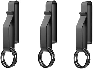 3 Pcs Duty Belt Key Holder, Duty Belt Quick Release Key Holder with Keyring, Clip
