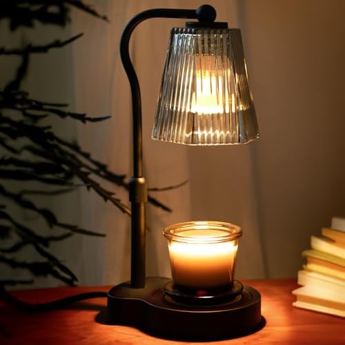 Candle Warmer Lamp with Timer & Dimmable Settings, Adjustable Hei...