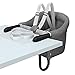 Hook On Chair, Safe and High Load Design, Fold-Flat Storage and Tight Fixing Clip on Table High Chair, Machine-Washable and Avoid Cracking Fabric, Removable Seat Cushion, Fast Table Chair (Grey)