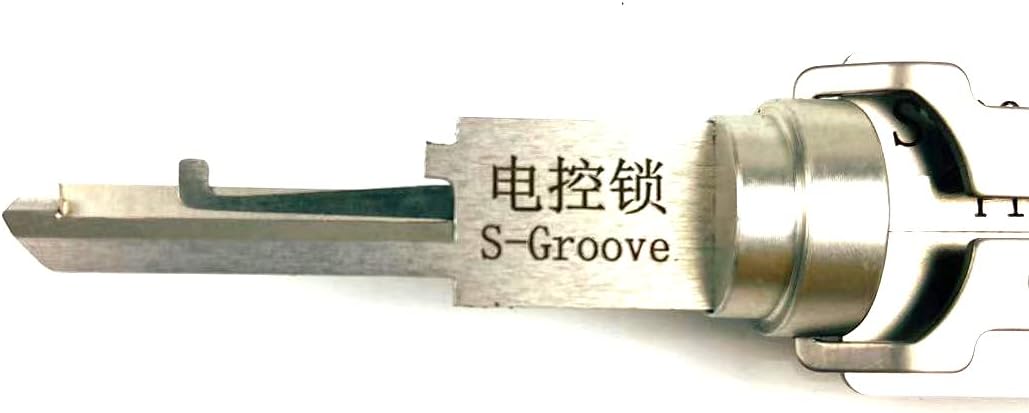 TPM Go SS002 2-in-1 Tools Lock Picking for S-Groove Door Lock,Pro 2 in 1 Decoder and Pick Tools, Gold - Image 3