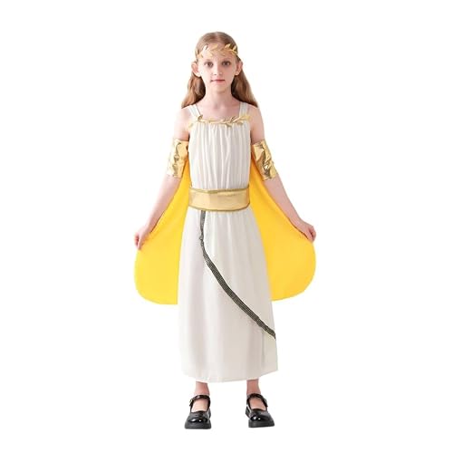 Lito Angels Vestido de Diosa Griega, Disfraz Romana para Niñas con Accesorios, Ropa de Obra Escolar Carnaval…