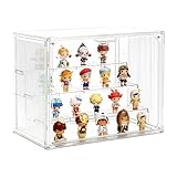 4段クリアアクリル大型ディスプレイケース ミニコレクション用 ミニLabubuラブブ ねんどろいど ワンピース 鬼滅の刃 ラブライブ スパイファミリーアーニャ サンリ ハローキティ クロミ マイメロオ対応 高さ調整可能 フィギュア ミニトイ収納 防塵 スタッカブルショーケース