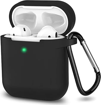Apple Kulakl k 1/2 Nesil  le Uyumlu Tam Koruyucu Ask l  Yumu ak Slikon Kulakl k K l f  Siyah