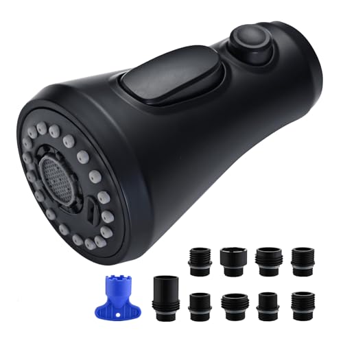 VFAUOSIT Kitchen Faucet Replacement 9 Adapters, 3-Mode Pull