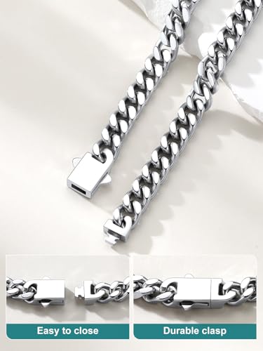 Pulsera Supcare Cuban Link para Hombre 7mm Acero Inoxidable miniatura 5