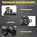 SecosAutoparts 4893926AF Engine Coolant Thermostat Housing Assembly Fit for Jeep Grand Cherokee WK Wrangler Gladiator 16-22 Fit for Dodge Durango 16-22 Fit for Ram 1500 3.6L 19-22 4893926AD 4893926AG