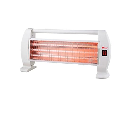 calefactor thulos Estufa 1200W 3 Tubos de Cuarzo 1200W Calefactor Calentador Radiador Halogeno Calor para el hogar