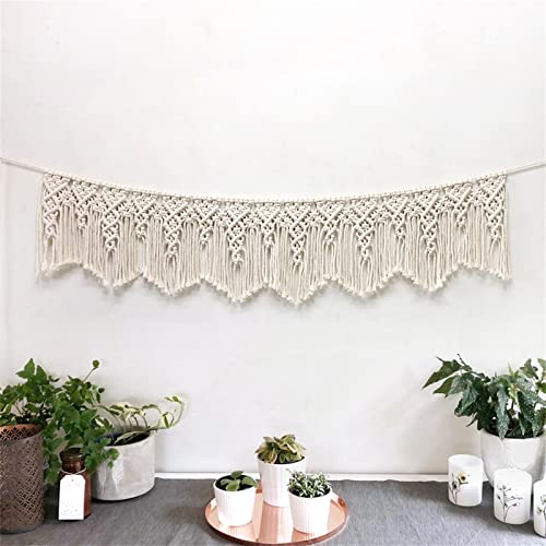 Tapiz de macramé decorativo bohemio para colgar en pared de bodas por Sarah Duke
