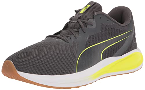 PUMA PUMA Men's TWITCH RUNNER KM Sneaker, Asphalt-Yellow Alert, 13