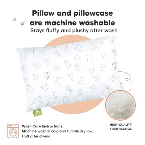 image for KeaBabies Toddler Pillow with Pillowcase - 13x18 My Little Dreamy Kids
