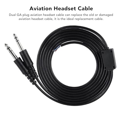 Cable de reemplazo universal para headset de aviación 2m miniatura 3