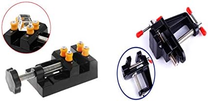 Castuvy 2Pcs Mini Vise Household Tiger Clamp Bench Vise Small Fixture Table Pliers Heavy Precision Pliers Tool