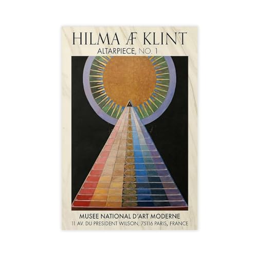 Toile Hilma Af Klint salon et chambre décoration murale géométrique