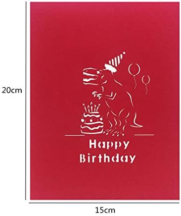 3D Pop Up Birthday Cards, Handmade Craft Greeting Cards, Dinosaur, Pop Up Card