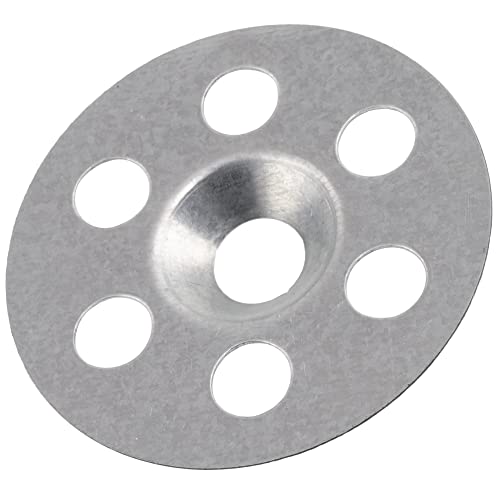 AERZETIX - C65194 - Lot de 50 Rondelles de fixation isolant Ø8 x 50 mm pour panneaux à carreler - en métal - douche baignoire matériaux hydrofuge creux plein plaque polystyrène extrudé travaux