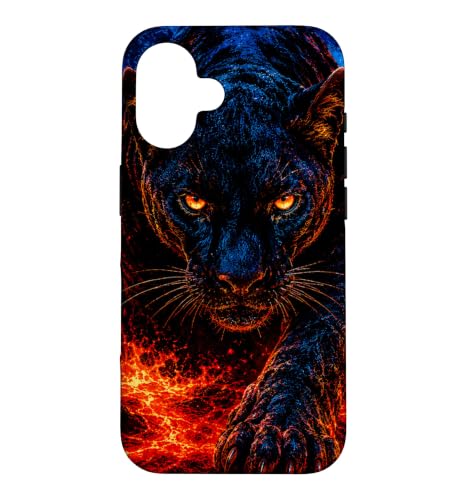 Midnight Panther Fierce Red Energy �O���t�B�b�N �X�}�z�P�[�X iPhone 16 �p