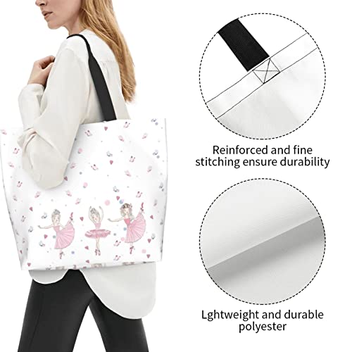 ASYG Ballet Tote Shoulder Bag Ballet Dance Bags Storage Handle Shopping Bag Portable Dance Bag4