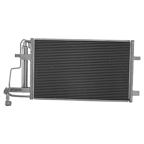 Image of TRQ A /C Condenser and Receiver Drier Assembly Compatible with 2010-2013 Mazda 3