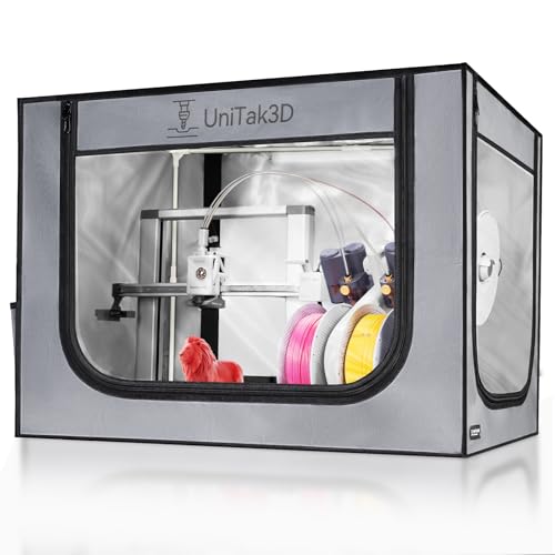 A1 Boîtier avec éclairage LED Enclosure Compatible with Bambu Lab A1 e A1 Combo avec AMS Lite Housse de Protection pour Imprimante 3D Tente Ignifuge...