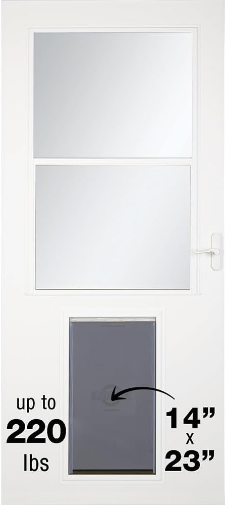 LARSON 20 Pet XL Highview XL Pet Door White 36-in. Storm Door