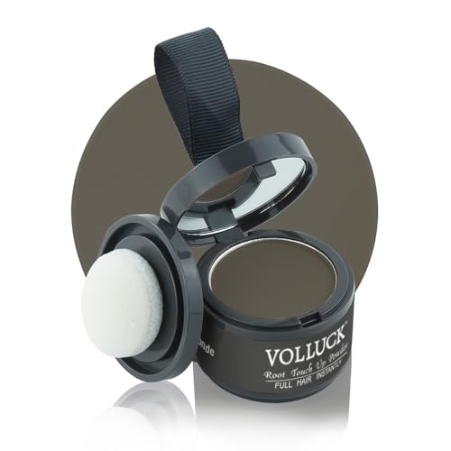 VOLLUCK Root Touch up Powder 4g, Covers Grey Roots & Conceals Thinning Hair, Hairline Powder for Men & Women, Natural Look