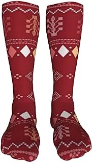702 Unisex Men’S Socks Geometric Shape Trainer Socks Breathable Work Socks Warmer Office Socks For Runing Baseball 50Cm