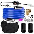 BHB Upgraded 15 FT Heated Water Hose for RV 5/8" ID Water Hose Withstand Temperatures Down to -45 ? Antifreeze Energy Saving Thermostat RV Accessories, with Storage Bag and 4 Types of Adapters