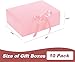 10 Pack Gift Boxes with Ribbon 10x7.5x3.5 Inch - Cardstock Wedding Favor Boxes for Bridesmaid Proposals, Birthday & Holiday Gift Packaging (Pink)