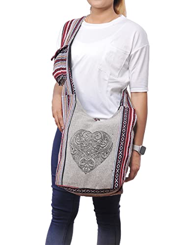 Image of THE COLLECTION ROYAL Graphic Crossbody Bag for Women, Boho Purse, Boho Bag, Hippie Bag, Hippie Purse, Cloth Purse for Women