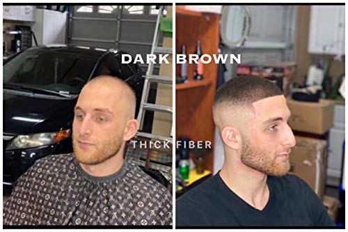 Thick Fiber Hair Building Fibers For Thinning Hair & Bald Spots (Dark Brown, Pack Of 2) - 25G Bottle - Conceals Hair Loss In Seconds - Hair Fibers For Men & Women #TOP3